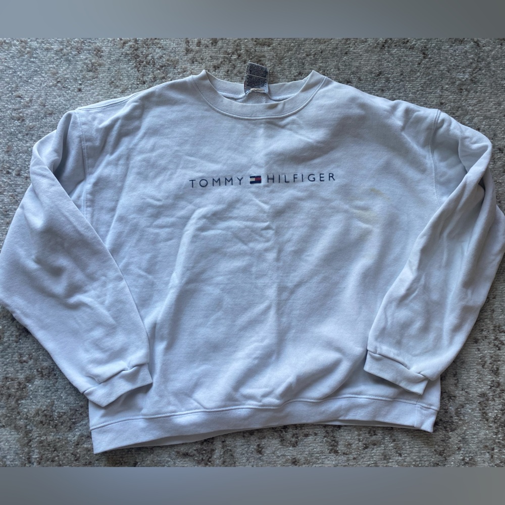 tommy hilfiger cropped sweatshirt